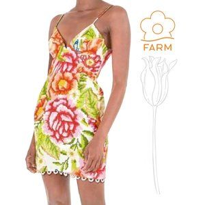 FARM RIO Pixelated Floral Linen
